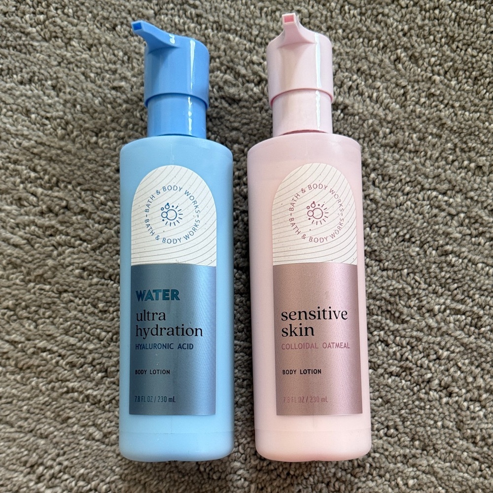 Bath & Body Works Water Ultra Hydration & Sensitive Skin Body Lotions